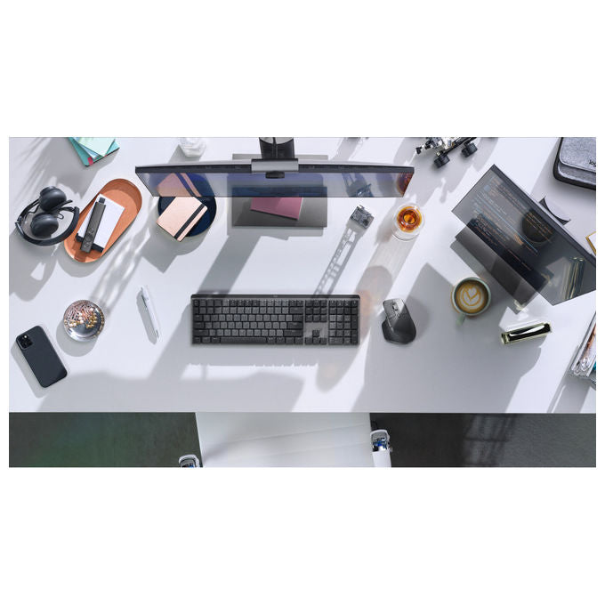 Logitech MX Master 3S mouse wireless bluetooth, 8000 DPI, silenzioso, ergonomico, ricaricabile USB-C, grafite