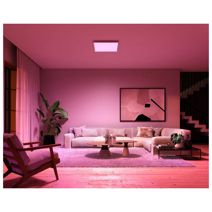 Philips Hue pannello LED Surimu quadrato, 60x60 cm, White and Color Ambiance, 4150 lm, Bluetooth Zigbee, compatibile Alexa Google HomeKIT_