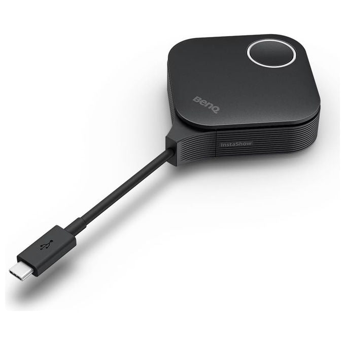 BenQ InstaShow VS25, sistema di presentazione wireless HDMI, 4K UHD, Wi-Fi 6, plug and play, nero