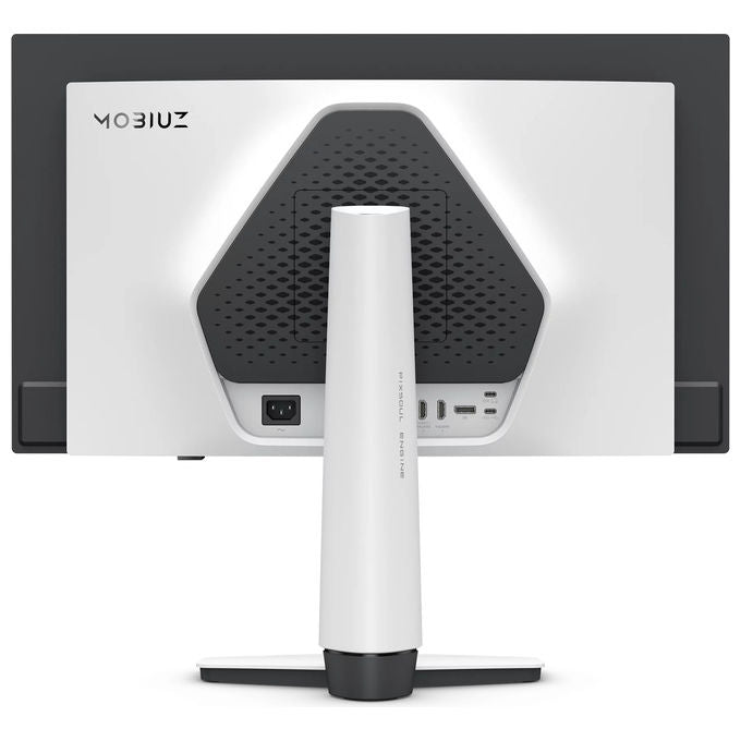 BenQ Mobiuz EX271UZ, monitor gaming OLED 26,5 pollici, 4K Ultra HD, 240 Hz, 0,03 ms, FreeSync Premium Pro, HDMI 2.1, USB-C 90W, nero, bianco