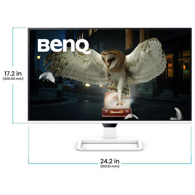 BenQ EW270Q monitor 27 pollici, 2K Ultra HD IPS, 200 Hz, 1 ms, HDR, altoparlanti integrati, DisplayPort USB-C, bianco