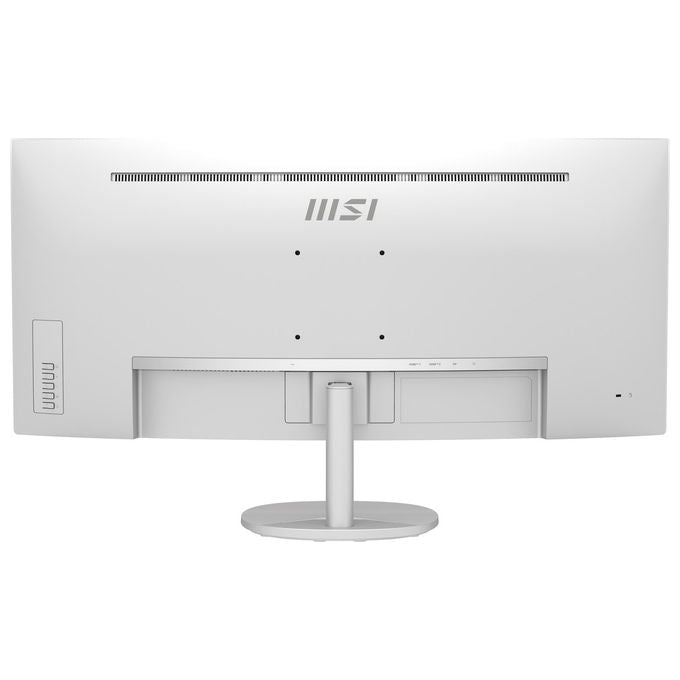 MSI monitor curvo 34 pollici, Pro MP341CQW E12, UltraWide Quad HD 3440x1440, VA 1500R, 120 Hz, altoparlanti integrati, bianco