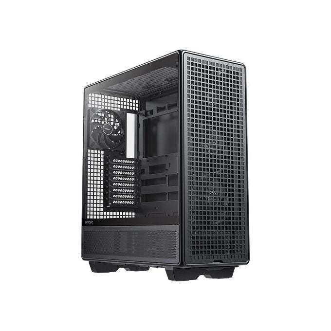 Antec 900 case full tower, vetro temperato, nero, ATX E-ATX SSI-EEB, 6 ventole PWM, filtro antipolvere, gaming workstation
