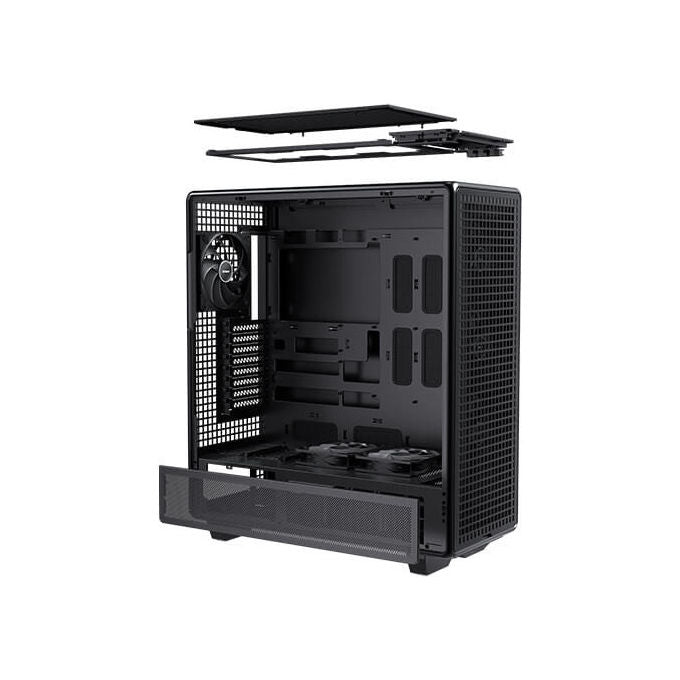 Antec 900 case full tower, vetro temperato, nero, ATX E-ATX SSI-EEB, 6 ventole PWM, filtro antipolvere, gaming workstation