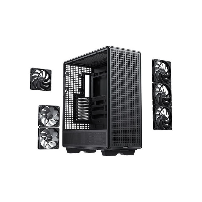 Antec 900 case full tower, vetro temperato, nero, ATX E-ATX SSI-EEB, 6 ventole PWM, filtro antipolvere, gaming workstation