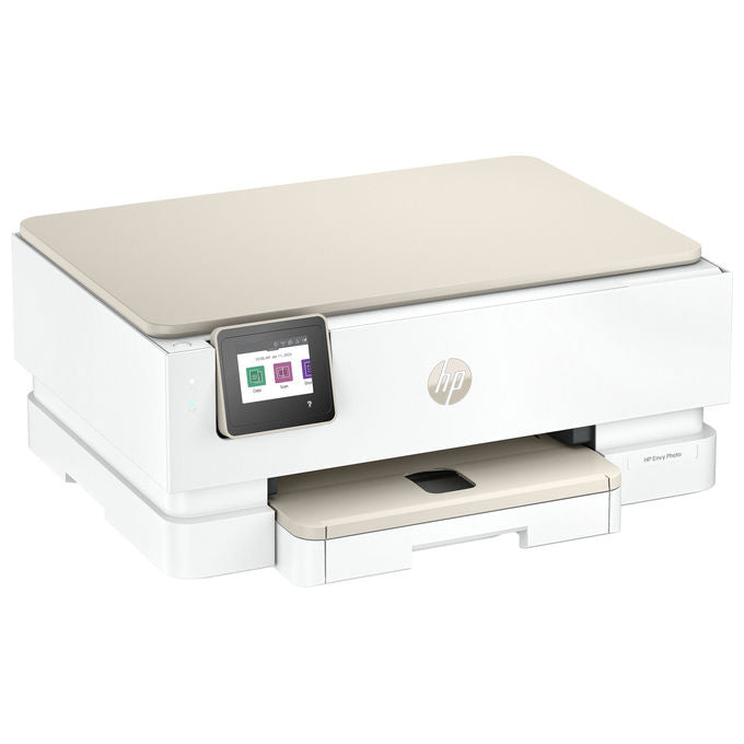 HP stampante multifunzione inkjet Envy Photo 7230, stampa copia scansione, Wi-Fi, fronte-retro, touchscreen, 15 ppm, beige