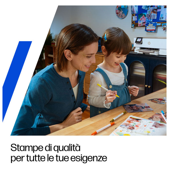 HP stampante multifunzione inkjet Envy Photo 7230, stampa copia scansione, Wi-Fi, fronte-retro, touchscreen, 15 ppm, beige