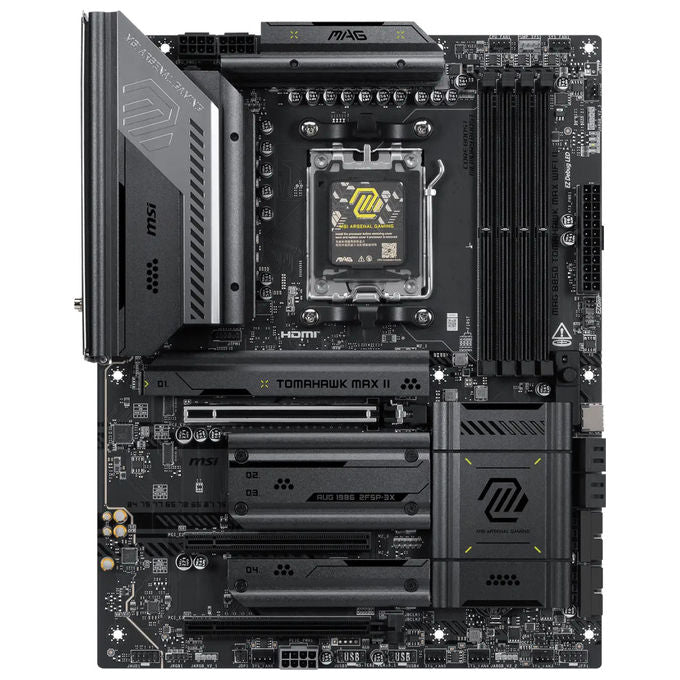 MSI scheda madre MAG B850 TOMAHAWK MAX WIFI II, ATX, socket AM5, chipset AMD B850, DDR5 256 GB, Wi-Fi 7, LAN 5G