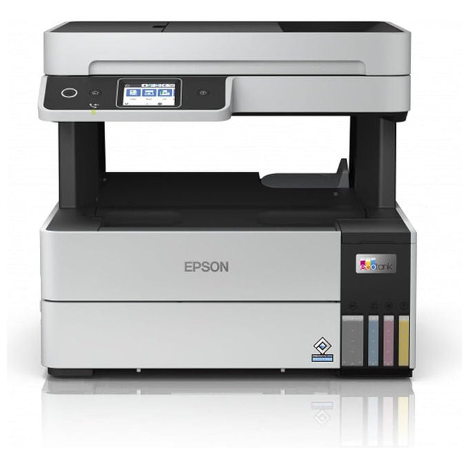 Epson EcoTank ET-5185, stampante multifunzione inkjet, stampa copia scansione fax, A4, Wi-Fi Ethernet, fronte retro, ADF, touchscreen