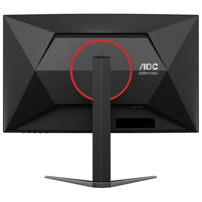 AOC monitor gaming curvo 27 pollici C27G4Z2, Full HD 1920x1080, 260 Hz, 1 ms, Fast VA, HDR10, Adaptive Sync, nero rosso