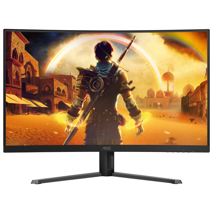 AOC C32G42ZE monitor curvo gaming 31.5'', Full HD, pannello VA, 260Hz, 0.3ms, Adaptive Sync, HDR10, nero rosso