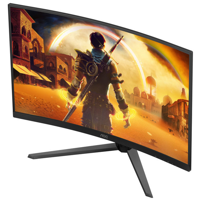 AOC C32G42ZE monitor curvo gaming 31.5'', Full HD, pannello VA, 260Hz, 0.3ms, Adaptive Sync, HDR10, nero rosso