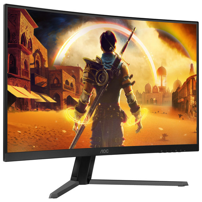 AOC C32G42ZE monitor curvo gaming 31.5'', Full HD, pannello VA, 260Hz, 0.3ms, Adaptive Sync, HDR10, nero rosso