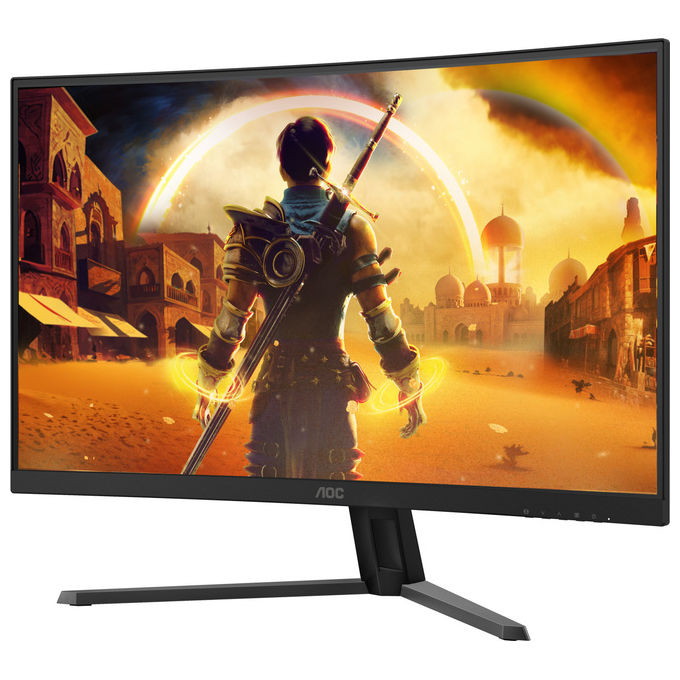 AOC C32G42ZE monitor curvo gaming 31.5'', Full HD, pannello VA, 260Hz, 0.3ms, Adaptive Sync, HDR10, nero rosso