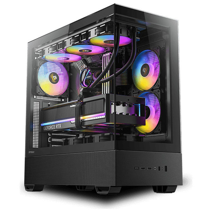 Antec CX705 ARGB case PC middle tower ATX, vetro temperato, illuminazione ARGB, nero