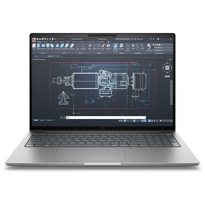 HP D49LWET ZBook 8 G1i Workstation mobile 16 pollici Intel Core Ultra 7 24 GB RAM SSD 1 TB NVIDIA RTX 500 Ada Windows 11 Pro colore Argento