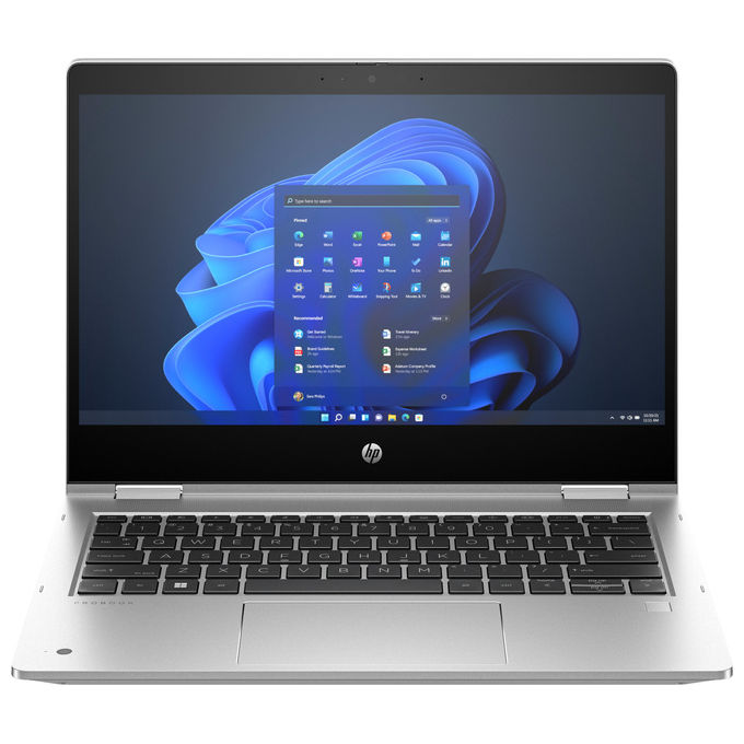 HP Pro x360 435 G10 Convertible 13.3'' FHD Touch AMD Ryzen 5 7530U 16GB 512GB SSD Wifi 6 Win 11 Pro Argento