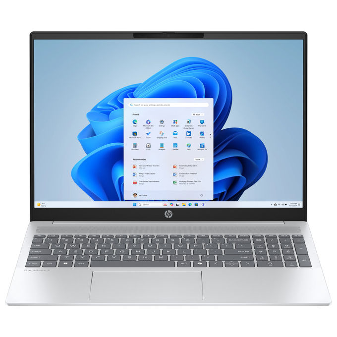 HP D8ZV3EA OmniBook 5 AI Notebook 16 pollici OLED 2K Intel Core Ultra 7 32GB RAM SSD 1TB Argento