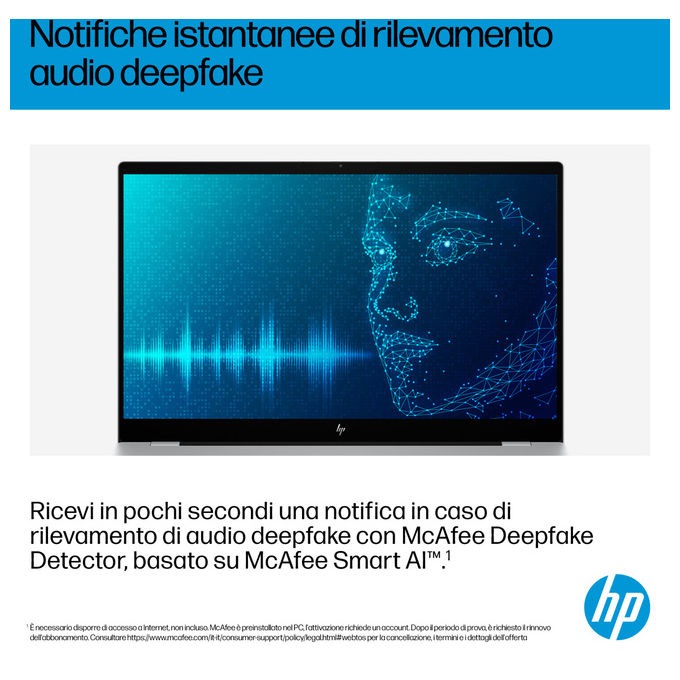 HP D8ZW1EA OmniBook 7 Notebook 17.3 pollici Intel Core Ultra 7 32 GB 1 TB SSD NVIDIA RTX 4050 Argento