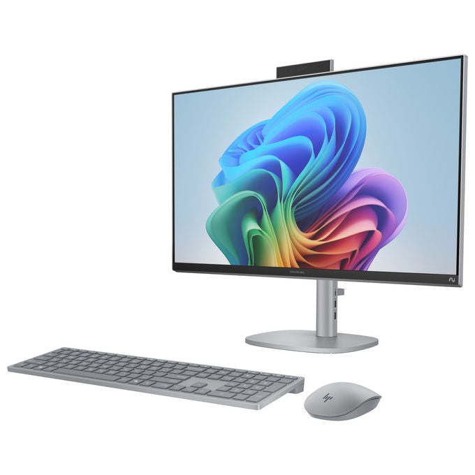HP OmniStudio X, PC all-in-one 27 pollici touch, Intel Core Ultra 7, 16 GB RAM, 1 TB SSD, Full HD IPS, Windows 11 Home, argento