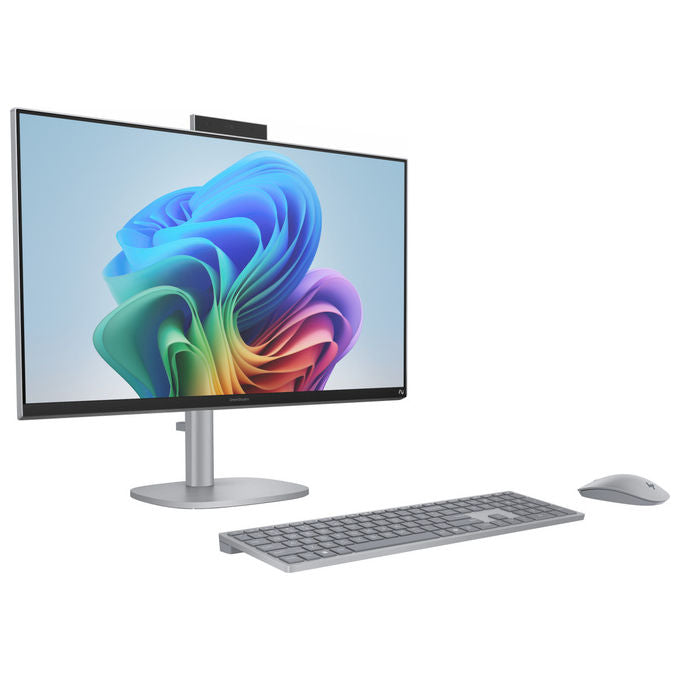 HP OmniStudio X, PC all-in-one 27 pollici touch, Intel Core Ultra 7, 16 GB RAM, 1 TB SSD, Full HD IPS, Windows 11 Home, argento