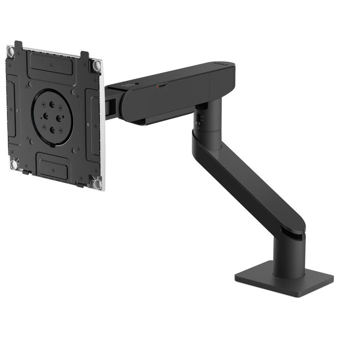 Dell braccio per monitor singolo HDA26, Pro Heavy Duty, da 43 a 52 pollici, portata 20 kg, gestione cavi, Nero, Bianco