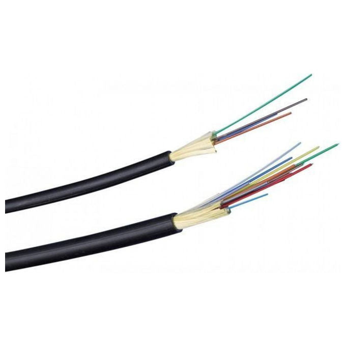 Prysmian Group cavo fibra ottica 48 fibre OS2, dielettrico esterno, guaina PE, monomodale, uso esterno, nero