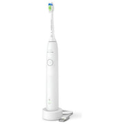 Philips spazzolino elettrico sonico ricaricabile Serie 5300, HX7108-01, tecnologia Sonicare, timer 2 min, sensore di pressione, bianco