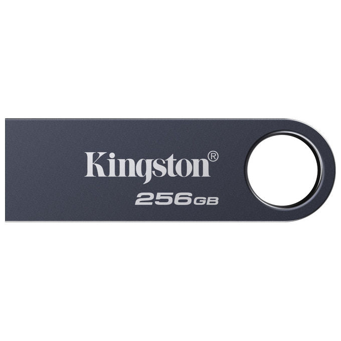 Kingston chiavetta usb 256 gb, DataTraveler SE9 G3, USB 3.2 Gen 1, 220 MB-s lettura, 100 MB-s scrittura, corpo in metallo, nichel scuro