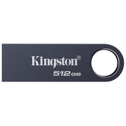 Kingston chiavetta usb 512 GB, DataTraveler SE9 G3, USB-A 3.2 Gen 1, 220 MB-s lettura, 100 MB-s scrittura, metallo, nero