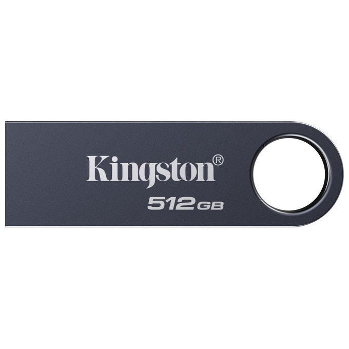 Kingston chiavetta usb 512 GB, DataTraveler SE9 G3, USB-A 3.2 Gen 1, 220 MB-s lettura, 100 MB-s scrittura, metallo, nero