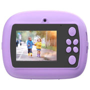Celly fotocamera istantanea per bambini, stampa laser adesiva, schermo 2,4 pollici, filtri ed effetti, blu
