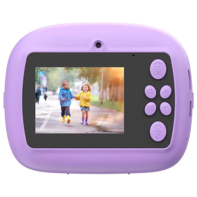 Celly fotocamera istantanea per bambini, stampa laser adesiva, schermo 2,4 pollici, filtri ed effetti, blu