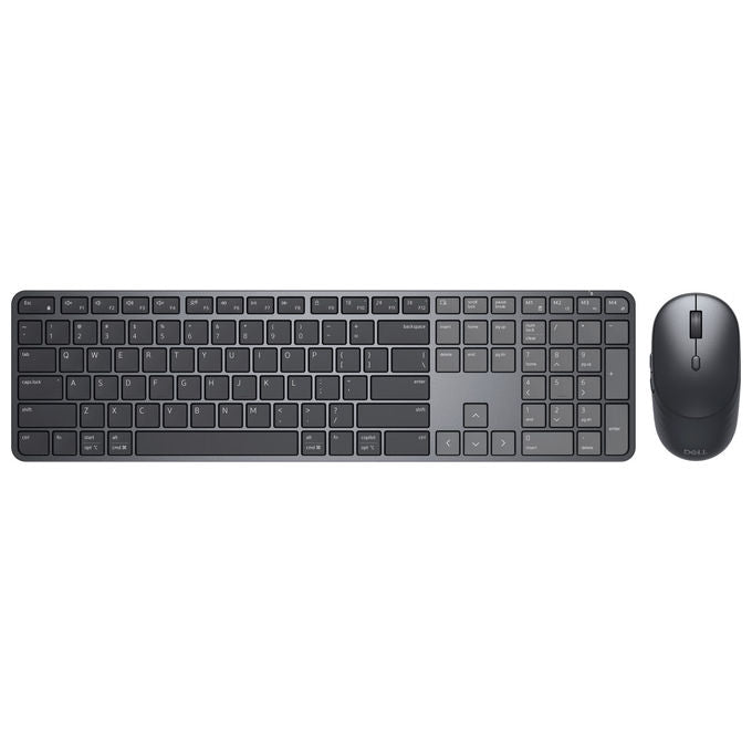 Dell kit tastiera e mouse wireless KM726 Pro 7 Slim, QWERTY italiano, Bluetooth, RF 2.4 GHz, ottico 6000 DPI, nero