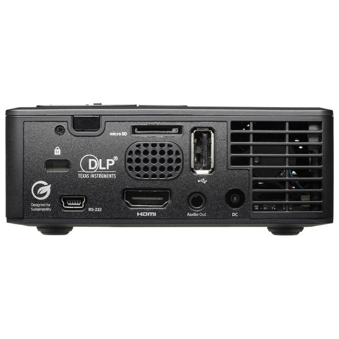 Optoma ML750i proiettore LED portatile, DLP, WXGA 1200x800, 450 lumen, 20000h, compatibile 3D, altoparlante, lettore microSD, nero