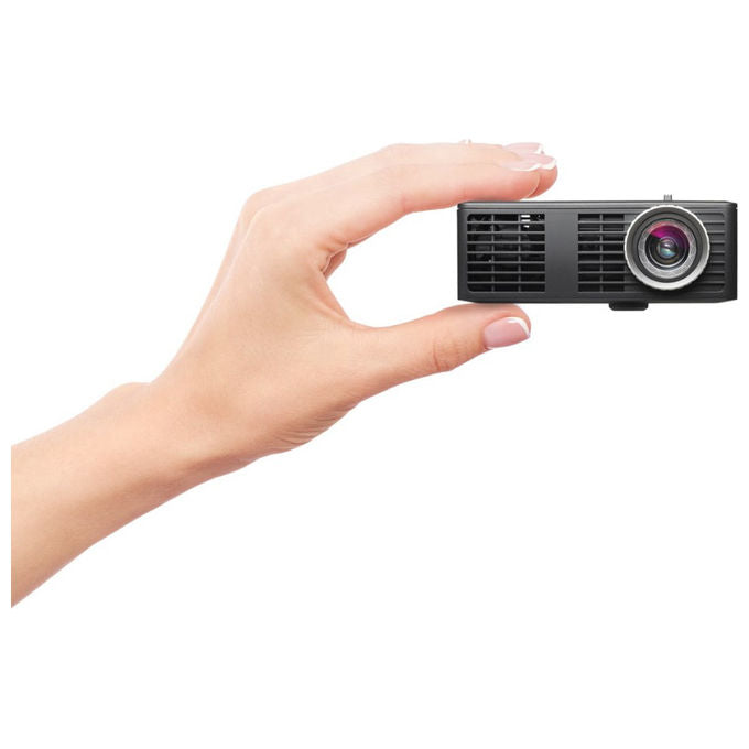 Optoma ML750i proiettore LED portatile, DLP, WXGA 1200x800, 450 lumen, 20000h, compatibile 3D, altoparlante, lettore microSD, nero