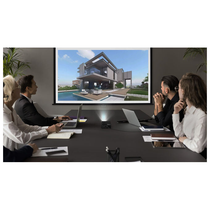 Optoma ML750i proiettore LED portatile, DLP, WXGA 1200x800, 450 lumen, 20000h, compatibile 3D, altoparlante, lettore microSD, nero