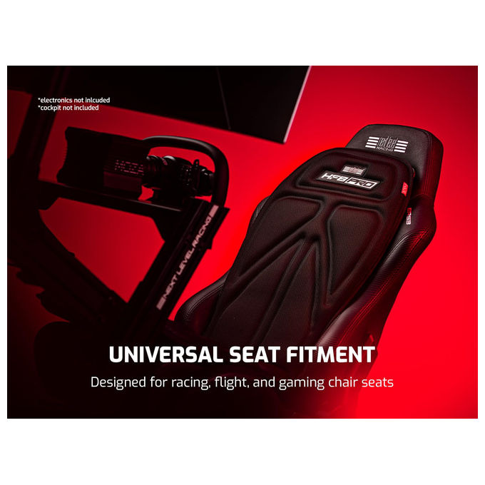 Next Level Racing NLR-G006 HF8 Pro Tappetino Gaming Aptico 8 Motori Compatibile Cockpit Corsa e Volo colore Nero