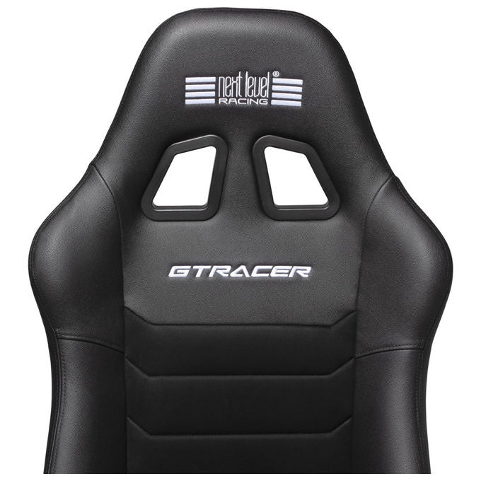 Next Level Racing GTRacer 2.0 cockpit simulatore, sedile GT reclinabile, supporto direct drive 13 Nm, acciaio tubolare, nero