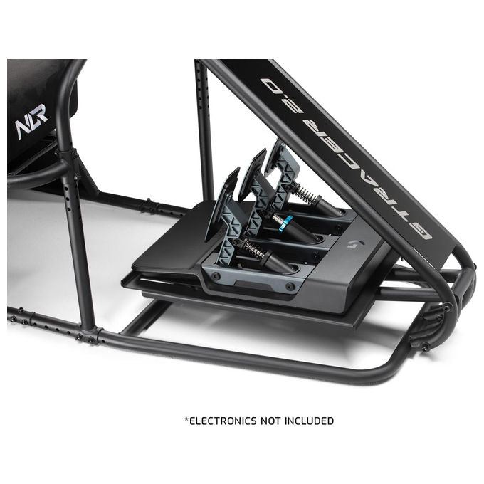 Next Level Racing GTRacer 2.0 cockpit simulatore, sedile GT reclinabile, supporto direct drive 13 Nm, acciaio tubolare, nero