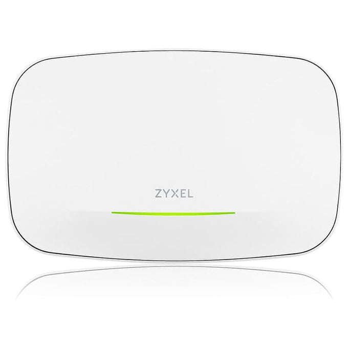 Zyxel access point wifi 7 tri-band NWA240BE, 15 Gbps, tripla radio 2.4 5 6 GHz, uplink 10 GbE, PoE+, bianco