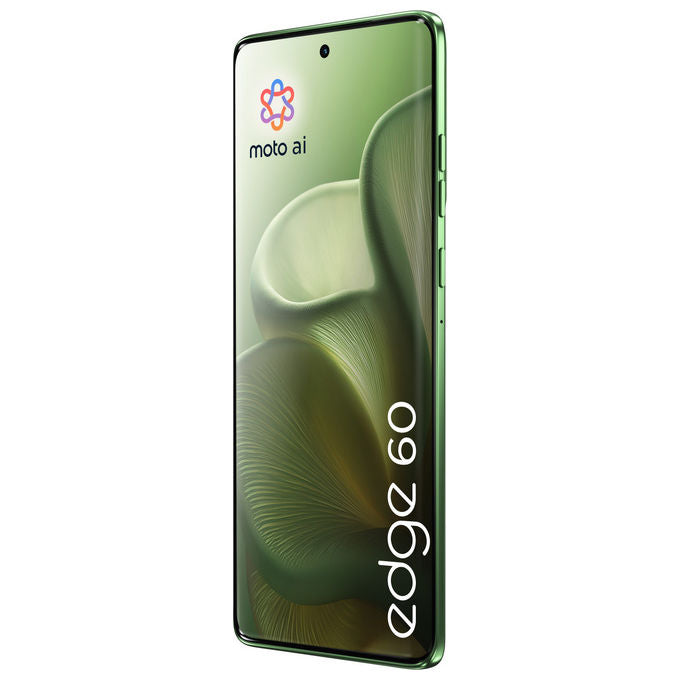 Motorola edge 60 smartphone, 8 GB RAM, 512 GB, display 6.67'' pOLED 120 Hz, 5G, tripla cam 50 MP, batteria 5200 mAh, IP68, verde