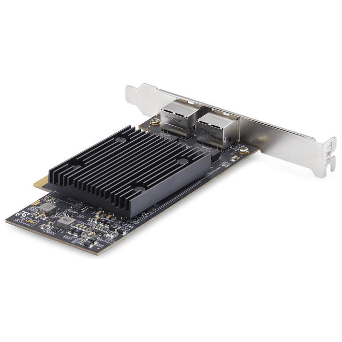 StarTech.com scheda di rete PCIe 10Gb a 2 porte, chipset Broadcom BCM57416, RJ45 10GBase-T, PR210B-NETWORK-CARD