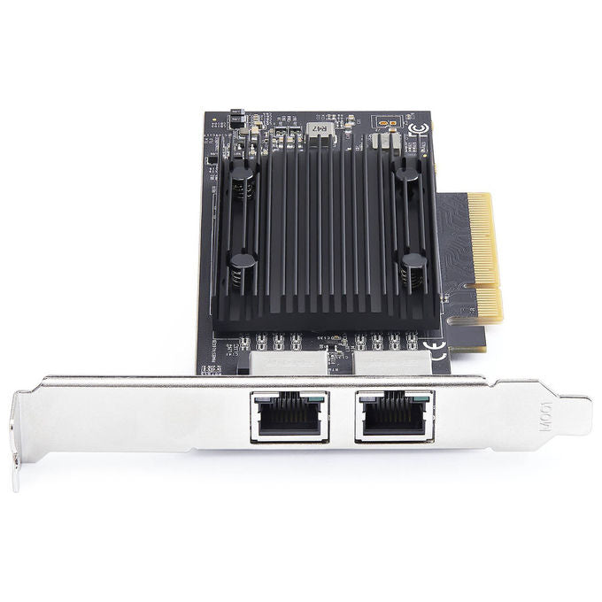 StarTech.com scheda di rete PCIe 10Gb a 2 porte, chipset Broadcom BCM57416, RJ45 10GBase-T, PR210B-NETWORK-CARD
