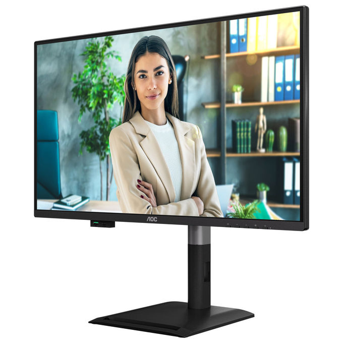 AOC monitor 27 pollici QHD, Q27P4C, IPS 120Hz, USB-C Power Delivery 96W, docking integrato, Anti-Luce Blu, nero