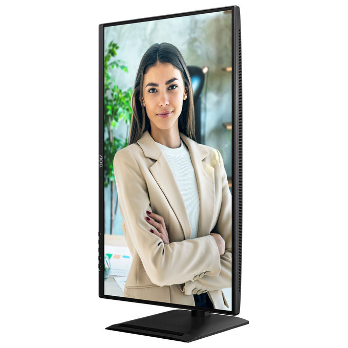 AOC monitor 27 pollici QHD, Q27P4C, IPS 120Hz, USB-C Power Delivery 96W, docking integrato, Anti-Luce Blu, nero