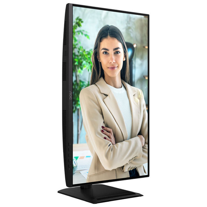 AOC monitor 27 pollici QHD, Q27P4C, IPS 120Hz, USB-C Power Delivery 96W, docking integrato, Anti-Luce Blu, nero