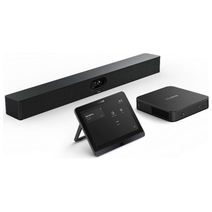 Yealink SmartVision 40, sistema di videoconferenza all-in-one, 4K Ultra HD 48 MP, doppia fotocamera 120°, AI inquadratura automatica, Wi-Fi, nero