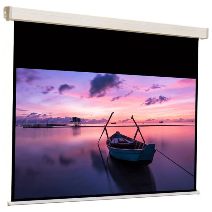 Sopar telo per videoproiettore manuale Platinum HT RN, 300x169 cm, 16:9, parete soffitto, tela Balta bianca, certificazione M1