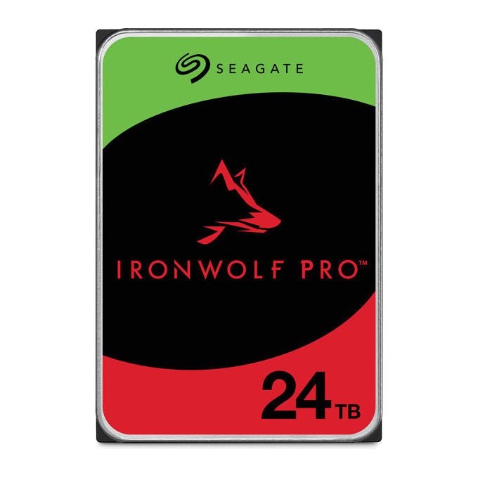 Seagate IronWolf Pro disco rigido interno 24 TB, 3.5'', SATA III, 7200 rpm, cache 512 MB, NAS enterprise, ST24000NT002